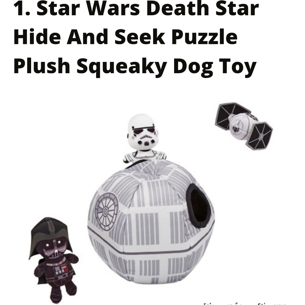 Star Wars Death Star Hide & Seek Plush Toy - White/Grey